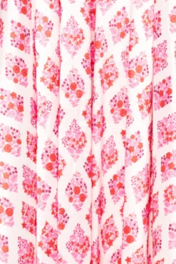 Kylie Dress in Rouge Lattice Floral