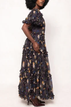 Layla Dress in Winter Floral