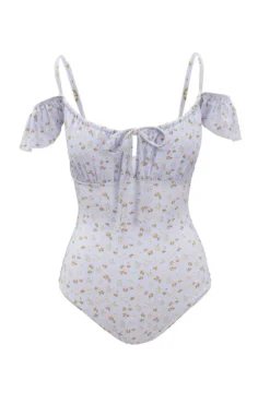 Maise One Piece in Blue Ditsy Floral