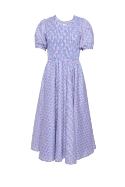 Mariah Dress in Linear Print