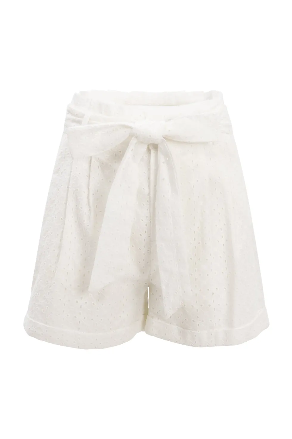 Maria Shorts in White Eyelet