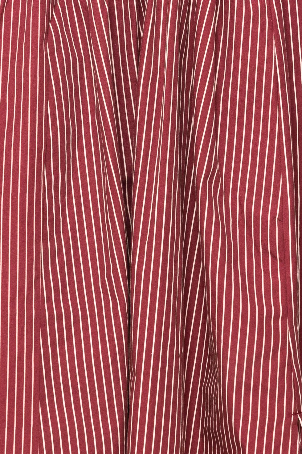 Maxwell Dress in Burgundy Pinstripe