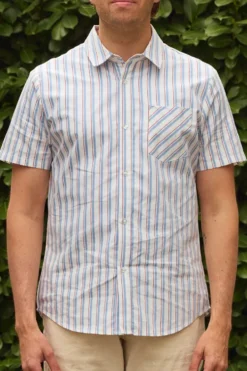 Mens James Shirt in Heritage Stripe