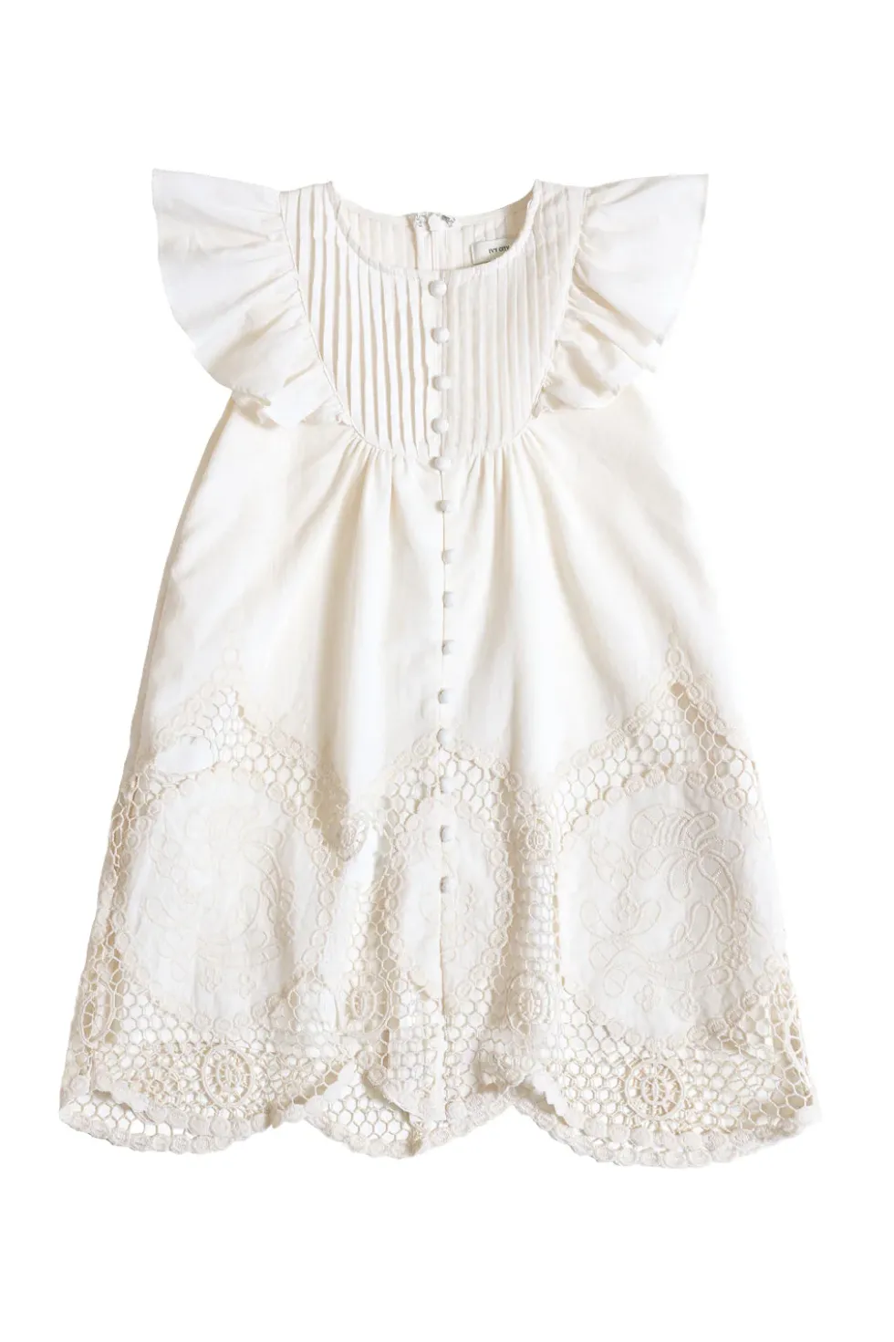 Mini Abigail Dress in Antique Ivory