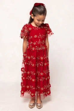 Mini Athena Dress in Red