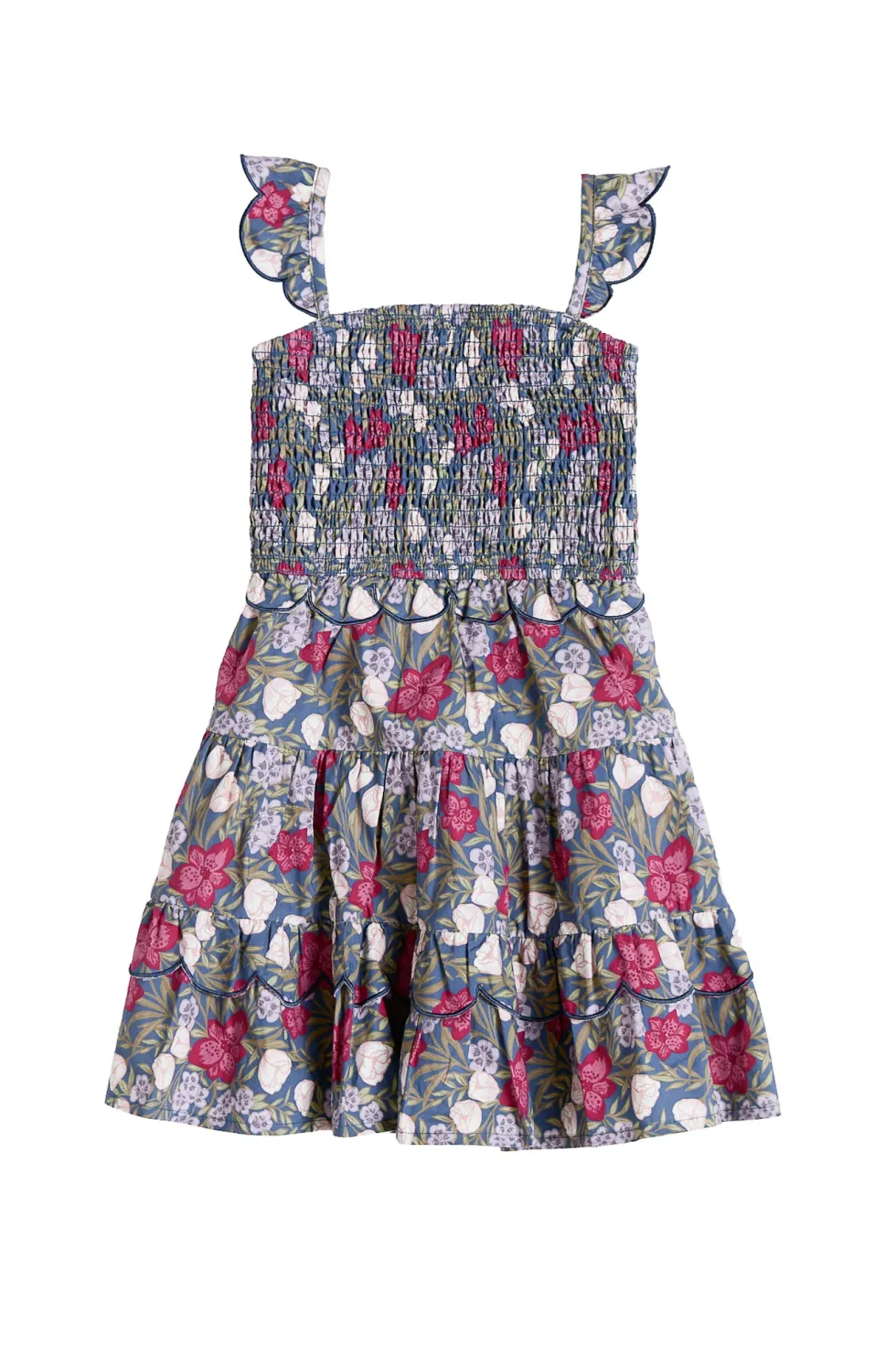 Mini Blossom Dress in Navy Meadow
