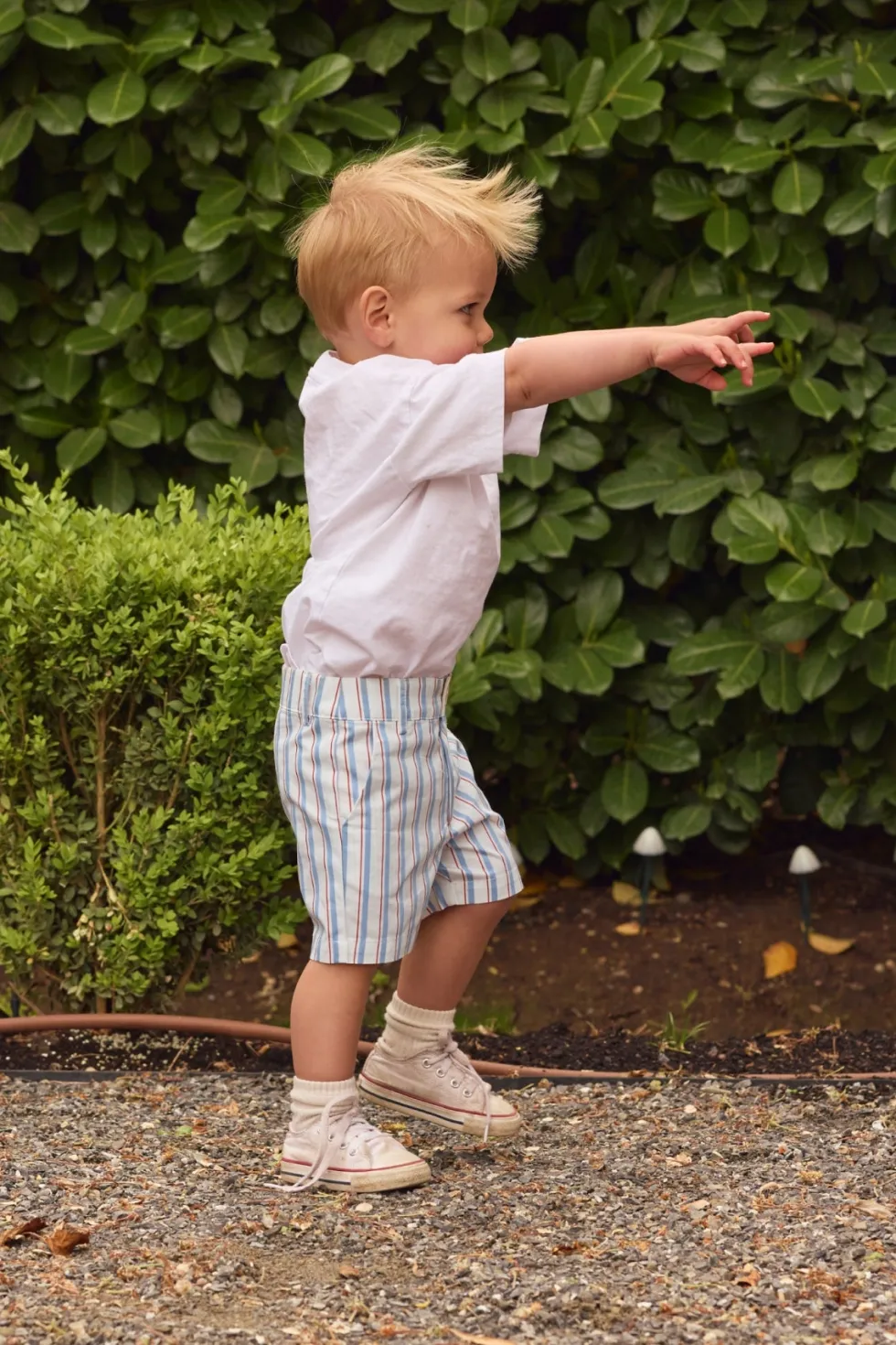 Mini Boys' James Shorts in Heritage Stripe