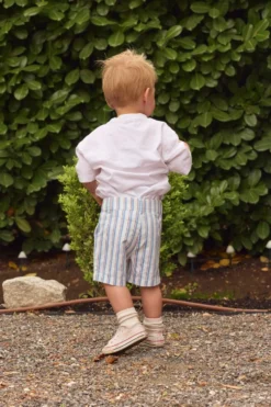 Mini Boys' James Shorts in Heritage Stripe
