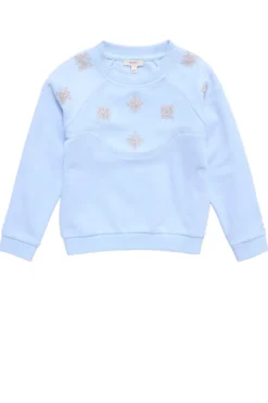 Mini Casey Crewneck Sweatshirt in Light Blue