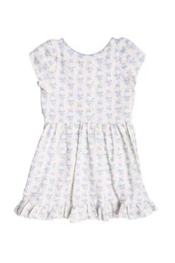 Mini Dream Play Dress in Ivory Porcelain Fleur