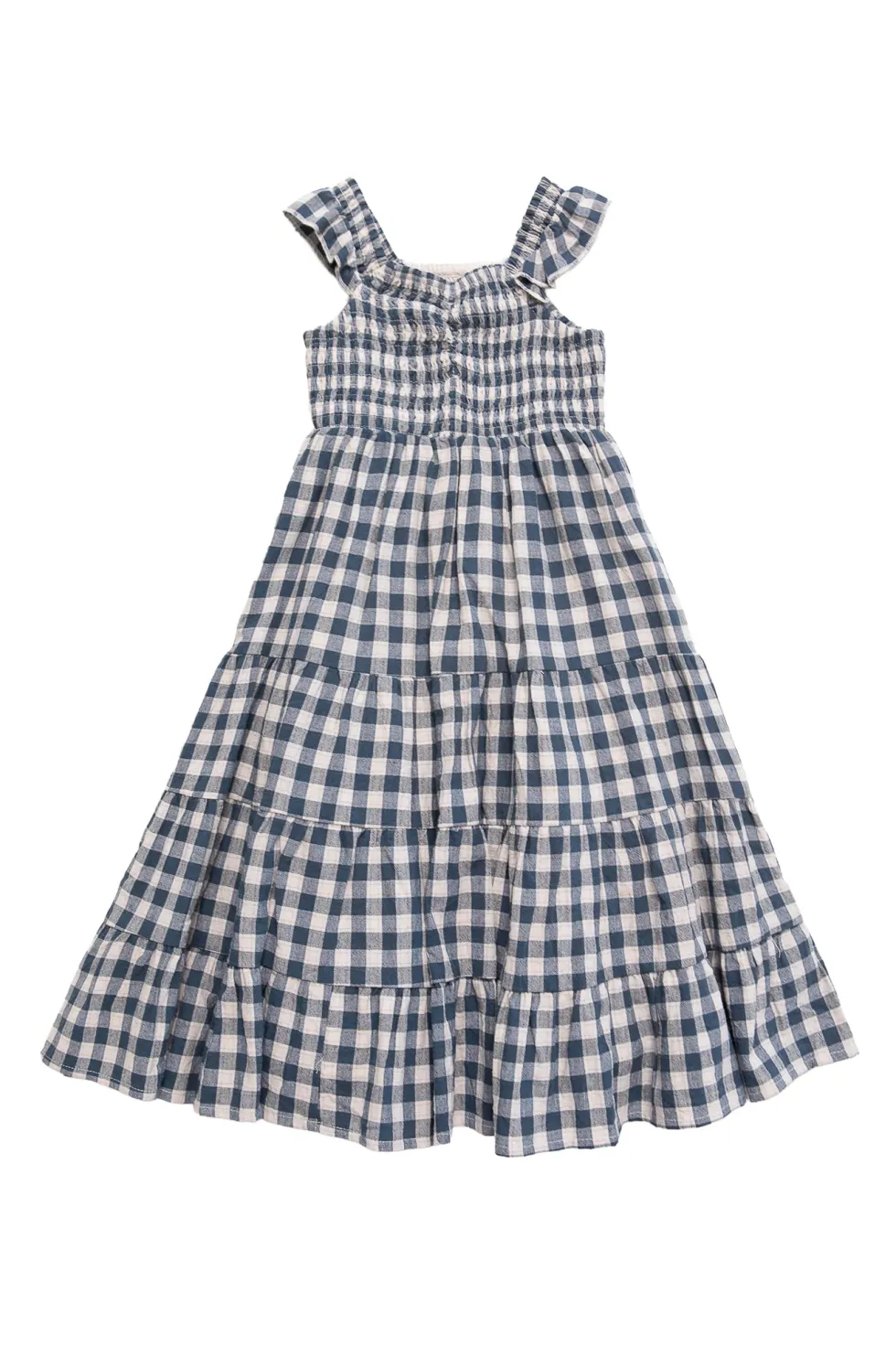 Mini Hailey Dress in Indigo Gingham