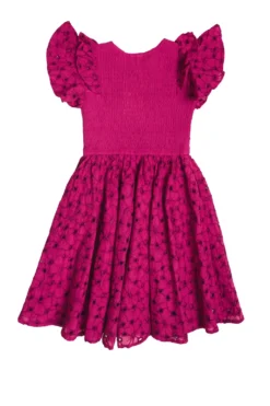 Mini Hattie Dress in Magenta