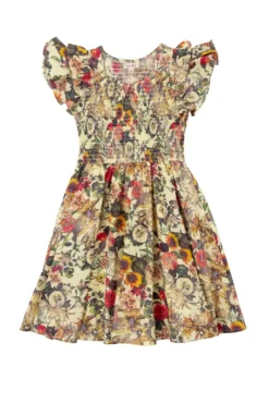 Mini Hattie Dress in Rose Vine