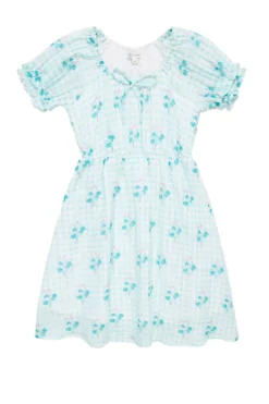 Mini Jessie Dress in Bloom Gingham