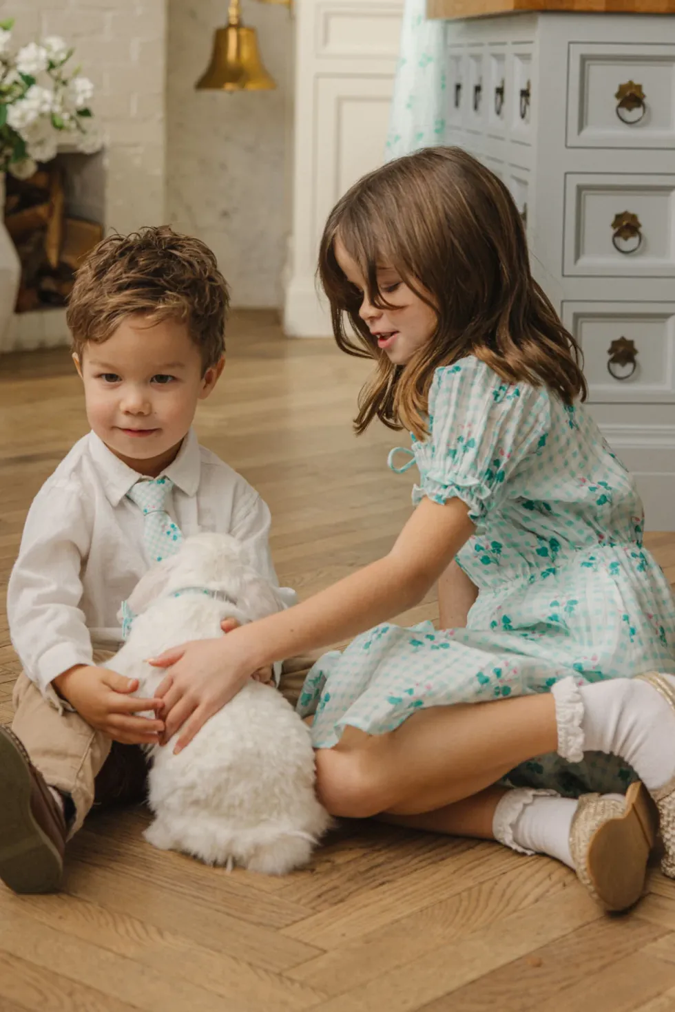 Mini Jessie Dress in Bloom Gingham