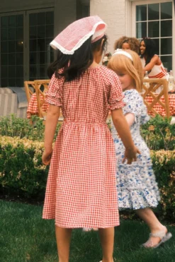 Mini Jessie Dress in Red Gingham