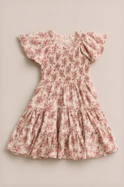 Mini Jovie Dress in Ivory Heritage Rose