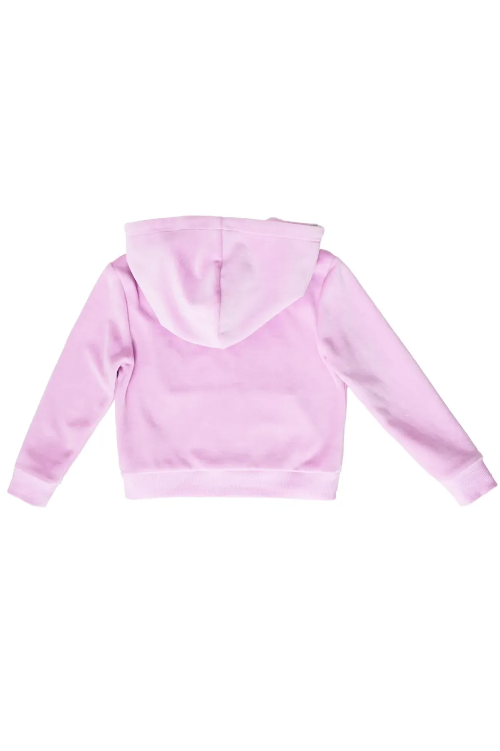 Mini Kailey Zip Up Velour Sweatshirt in Pink