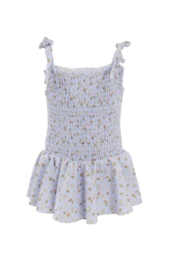 Mini Maggie One Piece in Blue Ditsy Floral