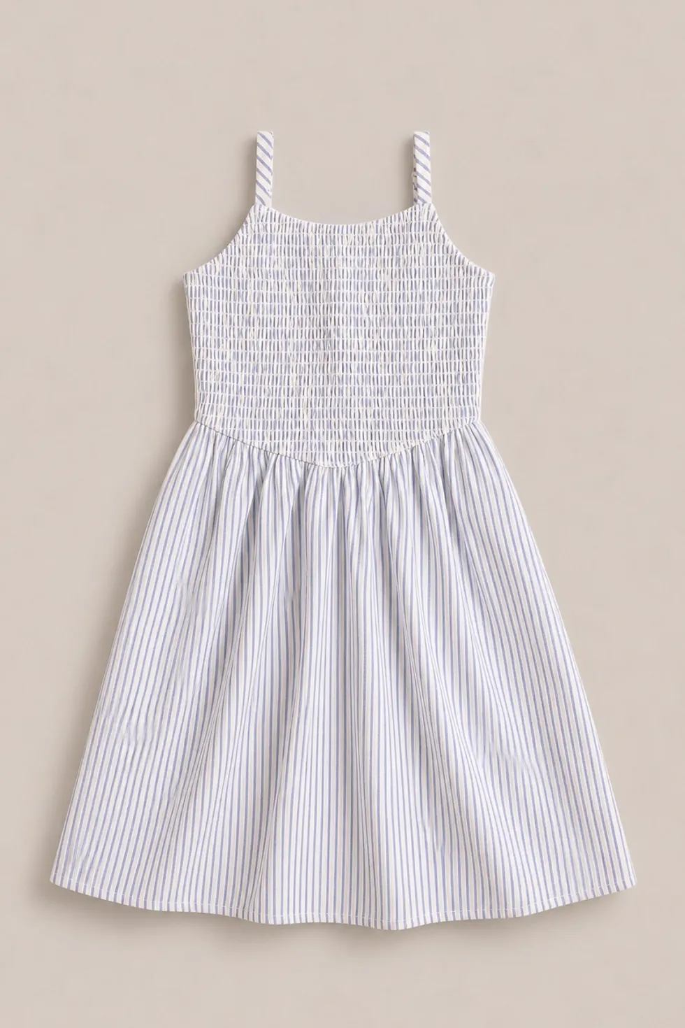 Mini Maxwell Dress in Blue & White Pinstripe