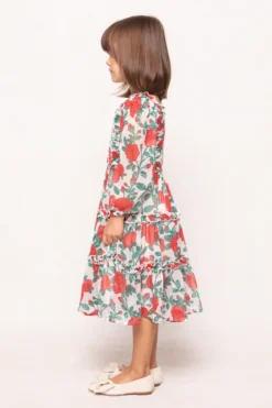 Mini Selena Dress in Red Roses