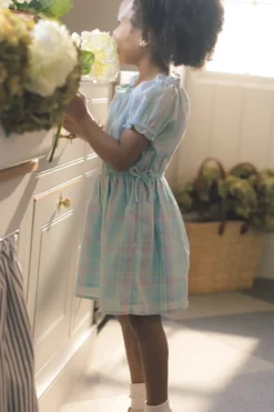Mini Thalia Dress in Pastel Plaid