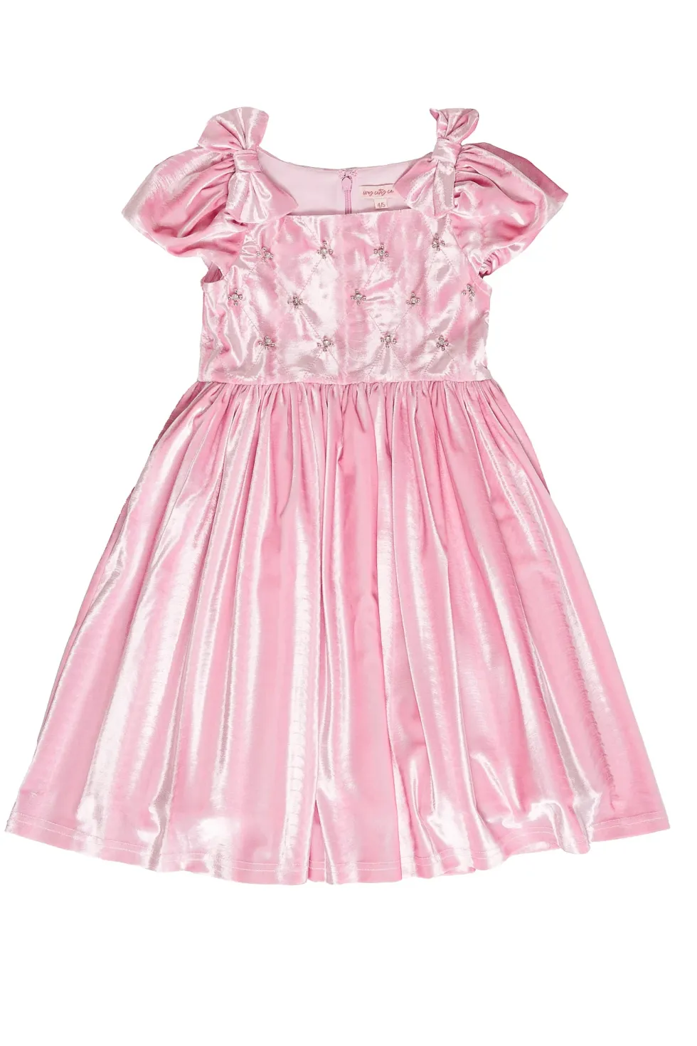Mini Tiara Dress in Pink Velvet