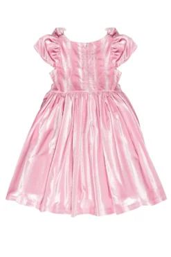 Mini Tiara Dress in Pink Velvet