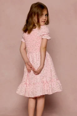 Mini Valencia Dress in Pink Ditsy Floral