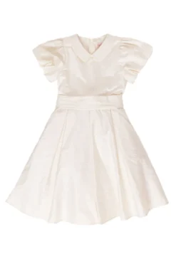 Mini Wrenley Dress in Cream Taffeta