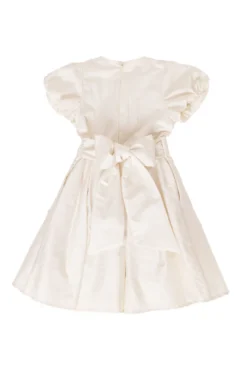 Mini Wrenley Dress in Cream Taffeta