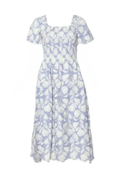 Ophelia Dress in Mosaic Embroidery