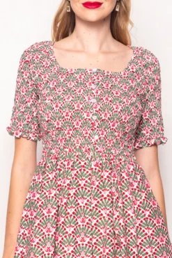 Parker Dress in Floral Fan