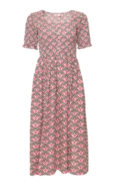 Parker Dress in Floral Fan