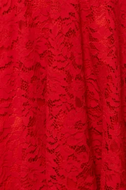 Penny Dress in Red Lace