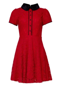 Penny Dress in Red Lace