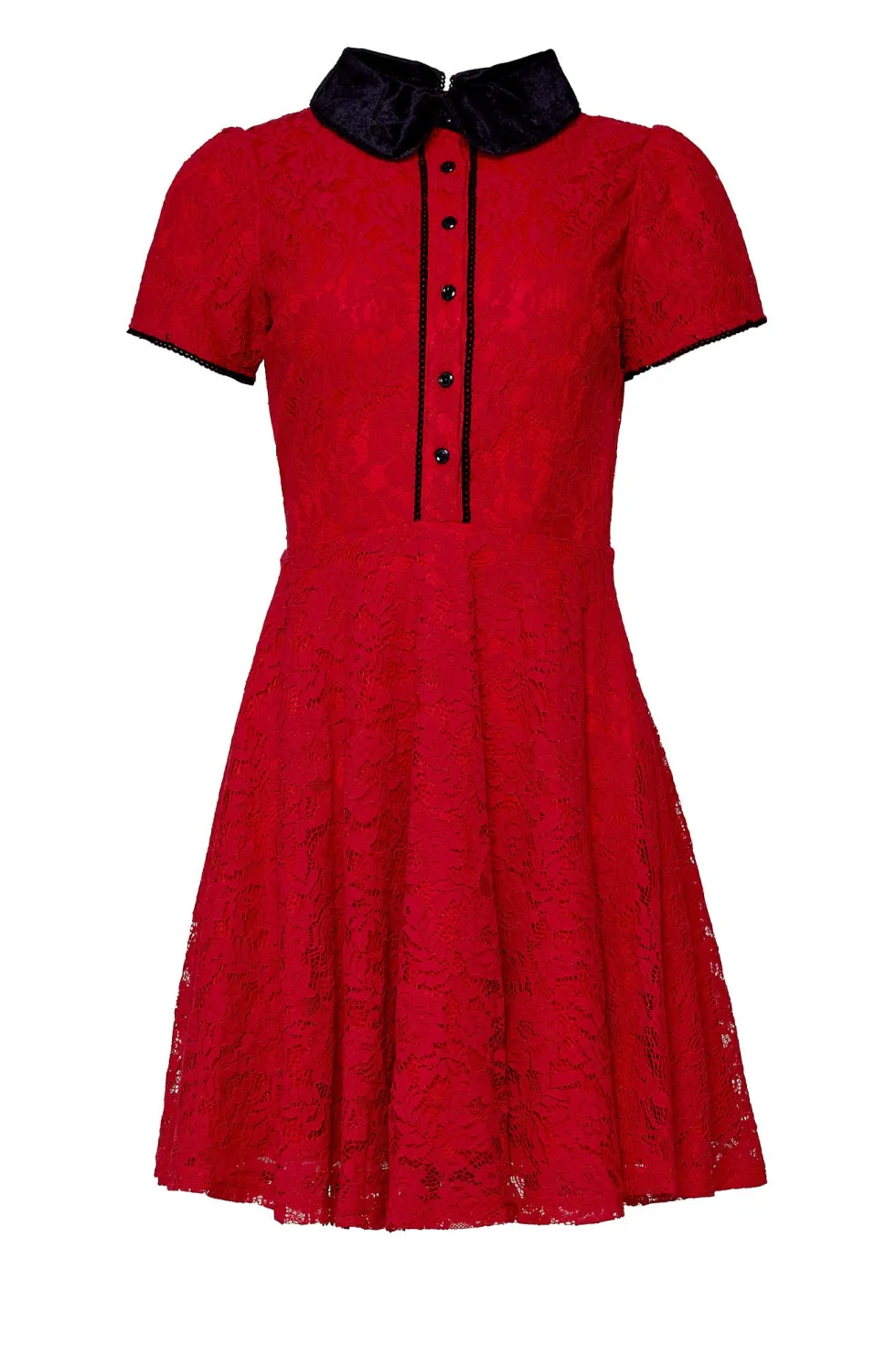 Penny Dress in Red Lace
