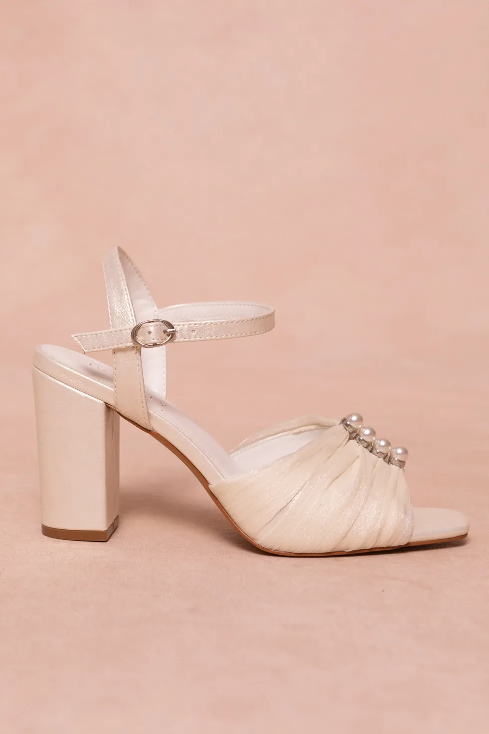 Piper Pearl Heel in Ivory