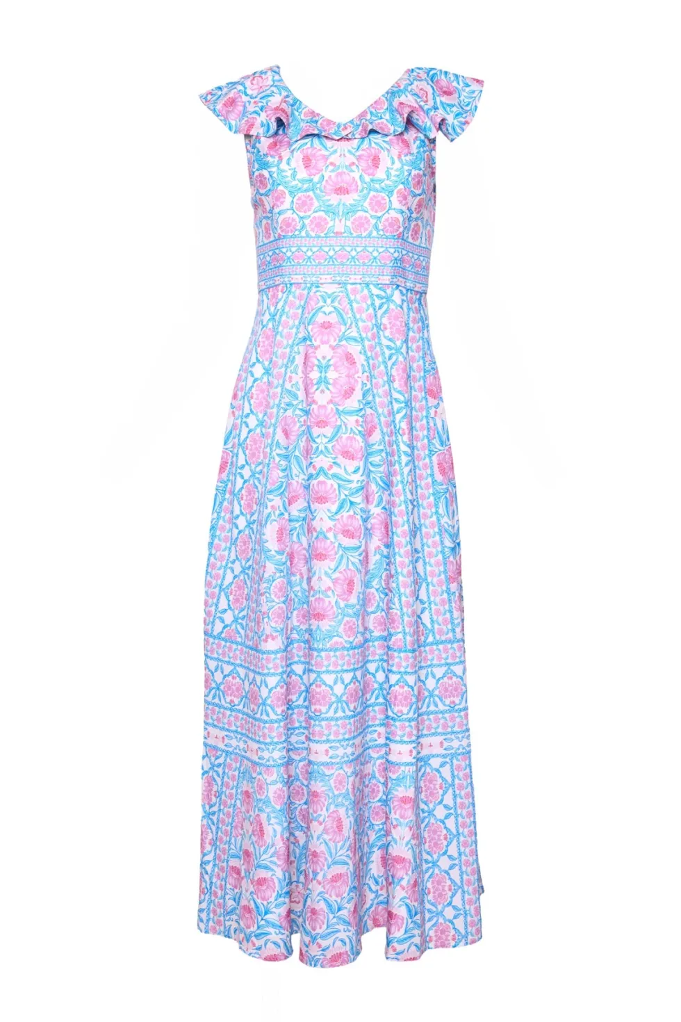 Samara Dress in Thistle Flower Mosaic Florise