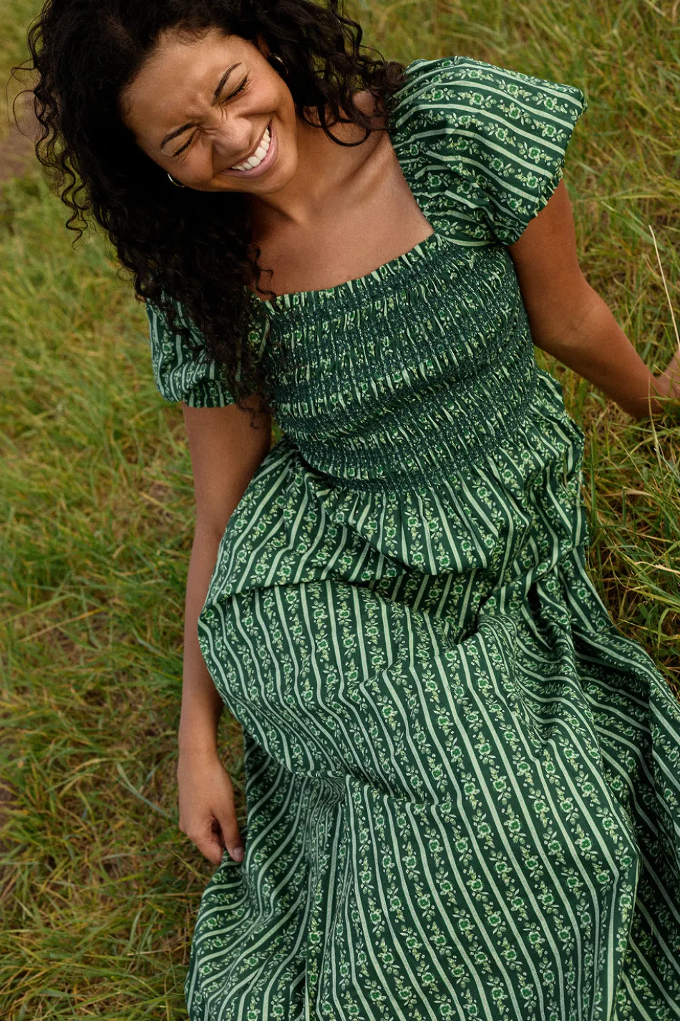 Sunday Best Dress in Pine Felicity Floral