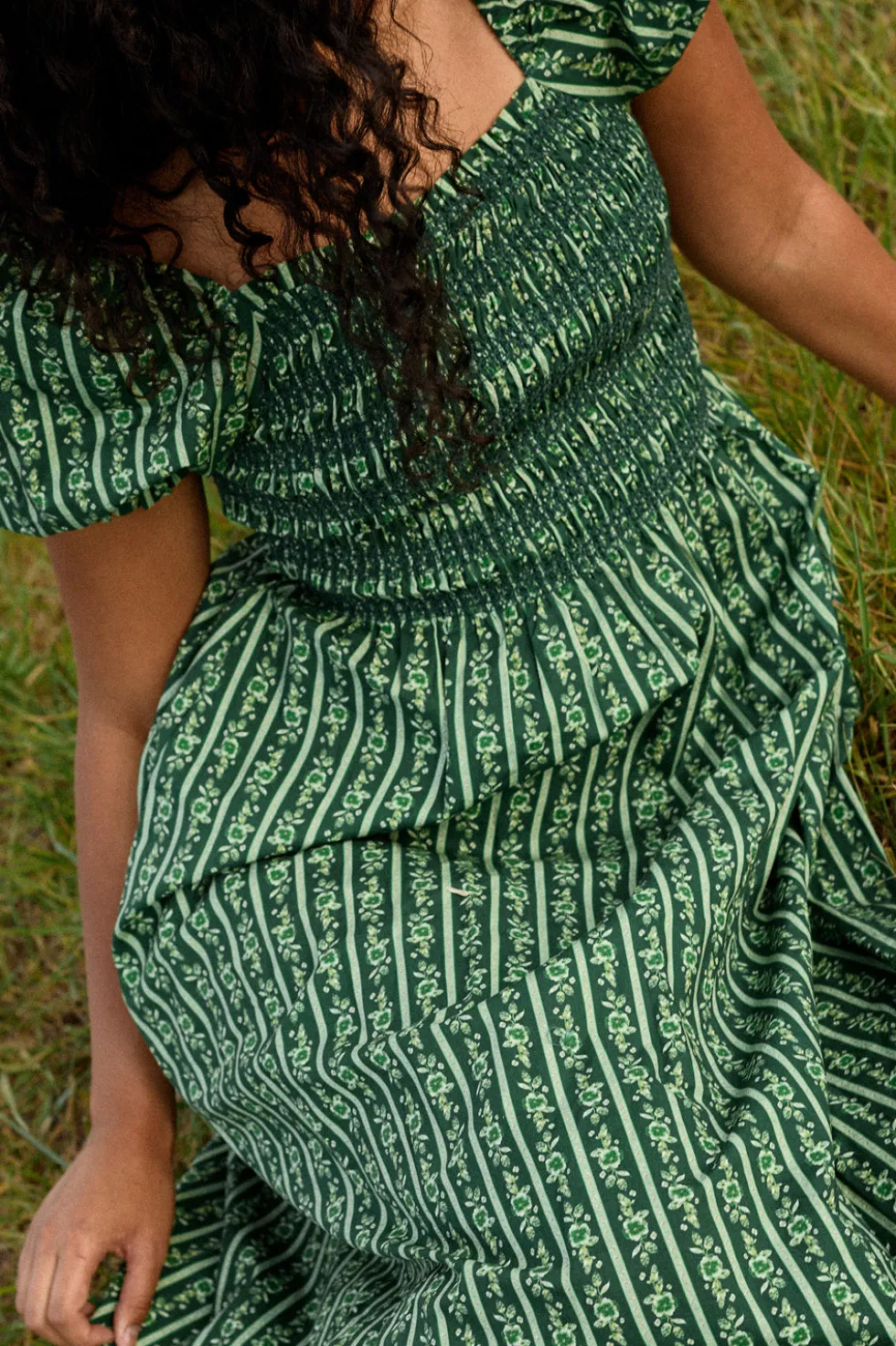 Sunday Best Dress in Pine Felicity Floral