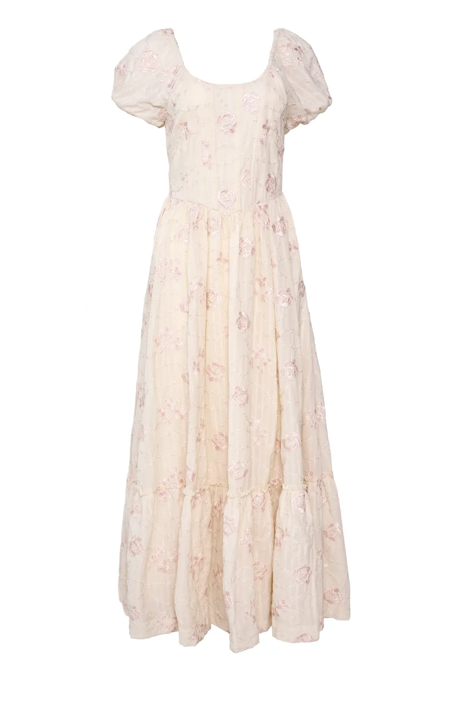 Tara Dress in Gilded Rose Stripe