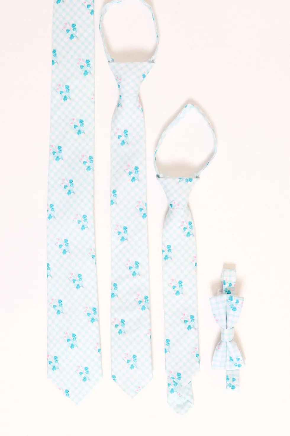 Ties in Bloom Gingham