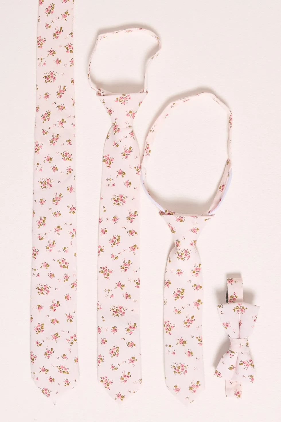 Ties in Madeline Pink Floral