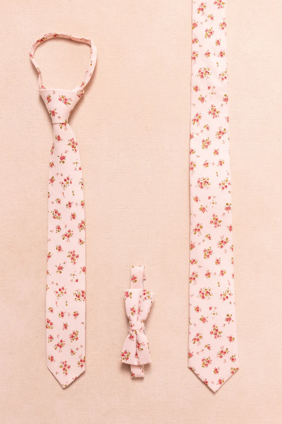 Ties in Madeline Pink Floral