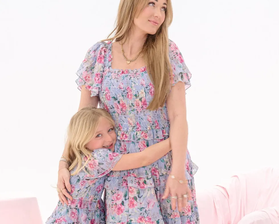 Winnie Dress in Peony Blossoms