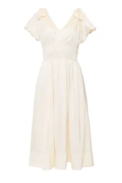Zella Bow Dress in Ivory