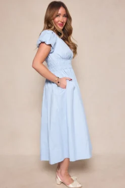 Zella Dress in Sky Blue